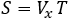 S=V_(x ) T