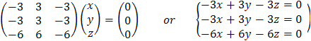 Matrices eigenvector